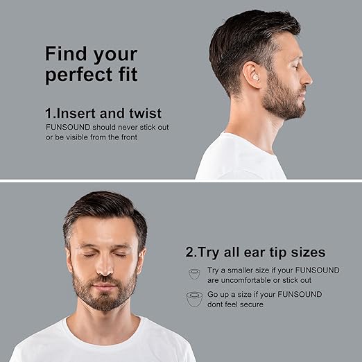 Ear Plugs for Sleeping Noise Reduction Reuseable, Concerts, Focus, Travel, Work, High Fidelity – 7 Pairs Eartips – Flexible Soft – Touch – NRR of 24 and 27 dB Noise Cancelling (Skin)