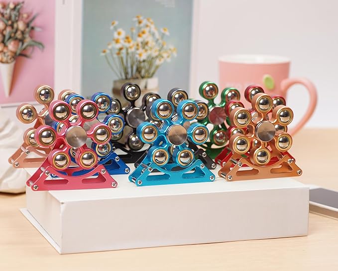 Desk-Fidget-Toys for Ferris-Wheels-Spinner: 4mins Metal Kinetic-Spinner Cool-Gadgets for Office Home School Christmas, EDC-Toy ADHD Tools Cool-Stuff Stress Relief Gift for Kid Children Teen Adult