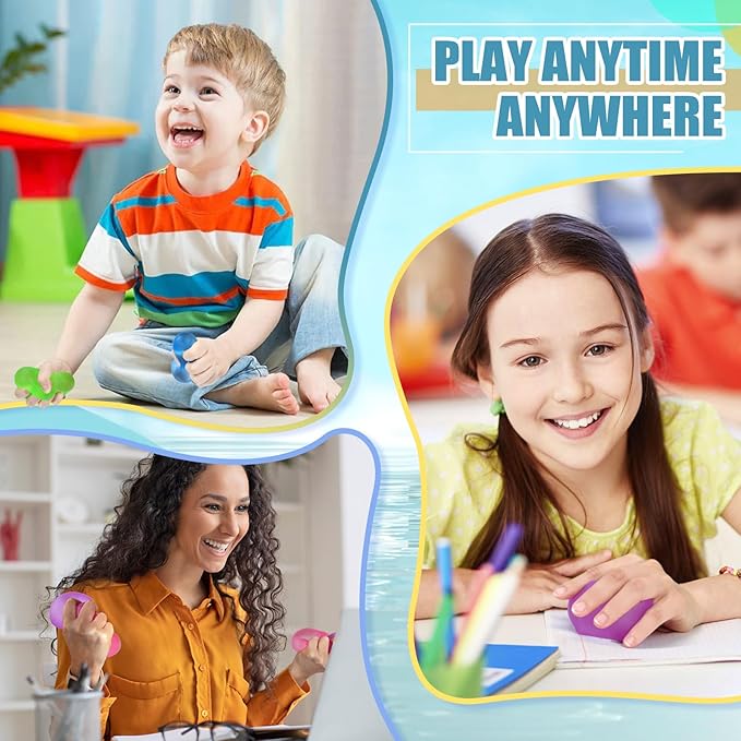 Stress Cube Squishy Fidget Toy: 4 Pack 2.2" Square Ice Cube High Density Gel Filled, Quiet Fidget for Classroom, Sensory Anxiety Relief Item for Kids Adults, Malt Sugar Calming Stress Balls