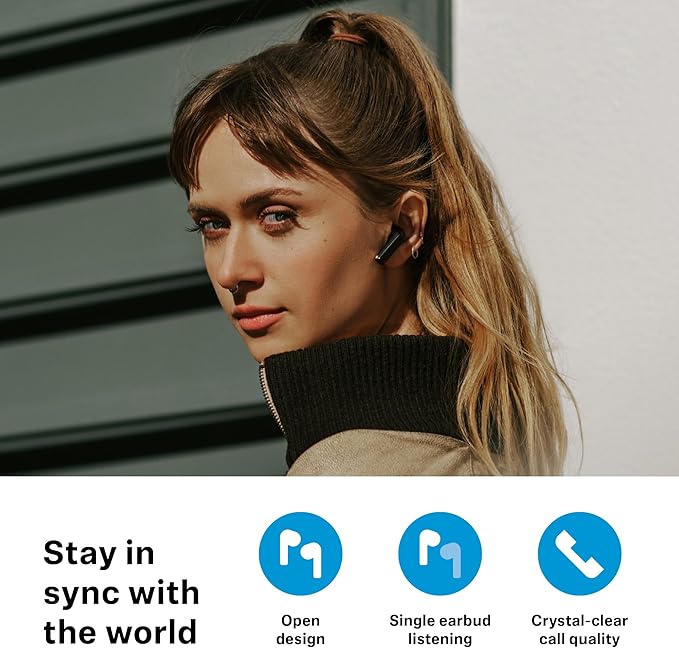 Sennheiser Sennheiser ACCENTUM Open Wireless Earbuds - Ear Buds with Open Design, Dynamic Sound and Bluetooth 5.3 for Premium Everyday, Black