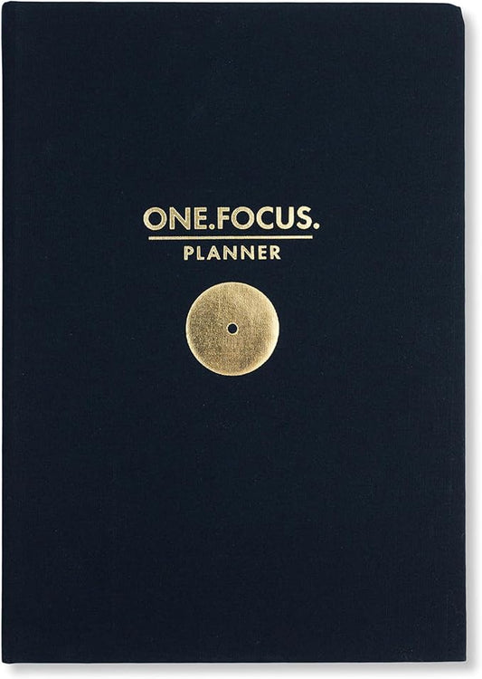 One Focus ADHD Daily Planner: 90-Day Undated Productivity Journal, Anxiety Relief, Mindfulness, Goal Setting, Gratitude, and Habit Tracking – Perfect for Busy Professionals, Neurodivergent Adults & Daily Productivity, A5, Black