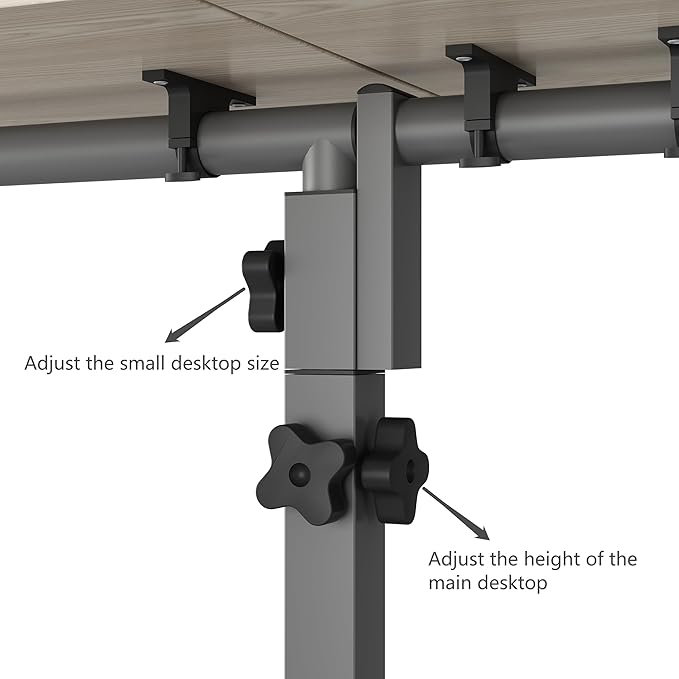 Adjustable Bedside Laptop Desk with Mouse Pad on Wheels, Adjustable Overbed Table,Rolling Computer Stand,Hospital and Home Use