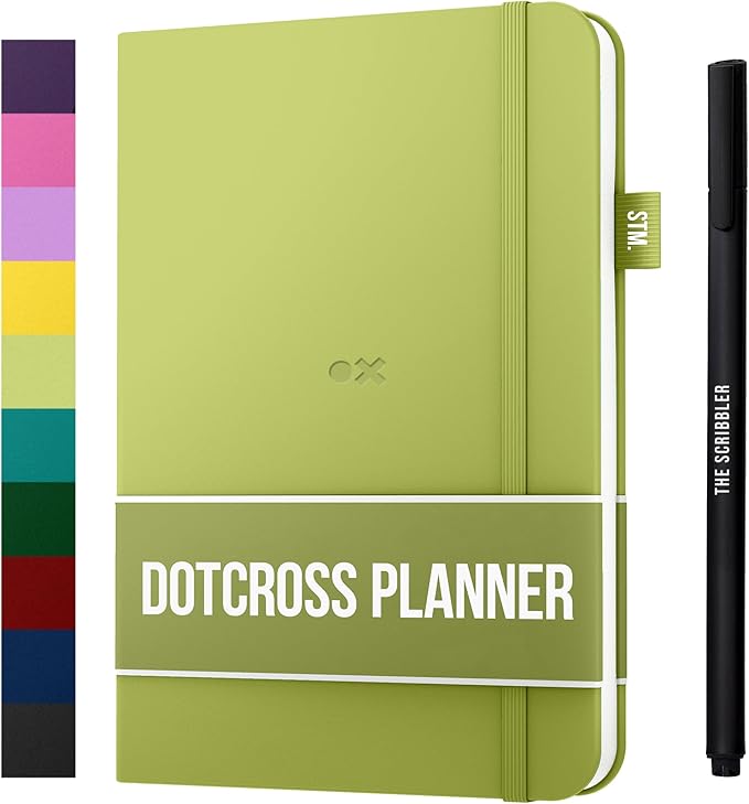 Daily Planner 2025 (Undated) | A5 Dotcross | Your All in One Day Organizer, At A Glance Weekly Agenda, Yearly Calendar Book | Planners for Personal, Professional, Academic & Work Goals and Schedule