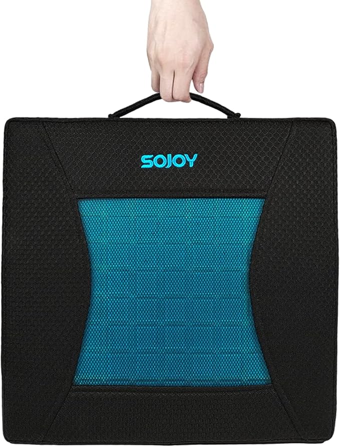 Sojoy Gel Seat Cushion,Portable Memory Foam Chair Seat Cushion for Car,Office,Wheelchair,Lower Back, Sciatica and Tailbone Pain Relief