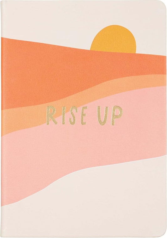 Eccolo World Traveler Thimblepress Lined Journal Notebook, Flexi-Cover, Rise Up, 256 Ruled Pages, Gilded Edge Paper, Ribbon Bookmark, 5.75-x-8.25 inches