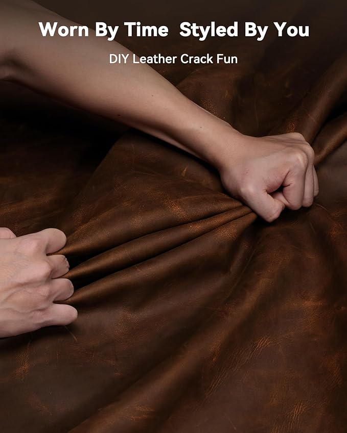 YSAGi Leather Desk Mat, 35.4"x17"Real Leather Desk Pad,3mm Thick Desk Blotter with Stiched line,Oil-Wax Feel Mouse pad and Self-Healing Laptop Pad for Home & Office(Classic Dark Brown)