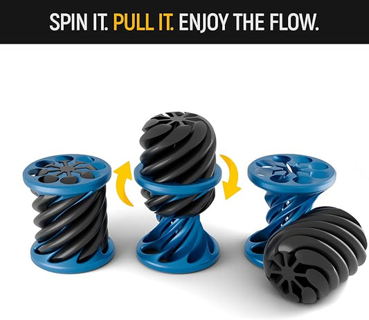 Sensory Fidget Toys Adults and Kids – Set of Spiral Cone, Impossible Cone, and Pyramid Passthrough Sculpture – 3D Printed Fidget Toys, Stress Relief, Relaxing Tactile Desk Set, Pack of 3