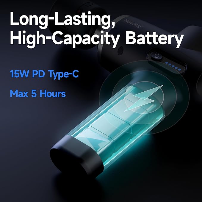 Percussion Massage Gun Deep Tissue with Heat and Cold, Portable Handheld Muscle Massager, Percussion Back Body Masajeador 12mm Amplitude for Athletes, Runner, Gifts for Men Women