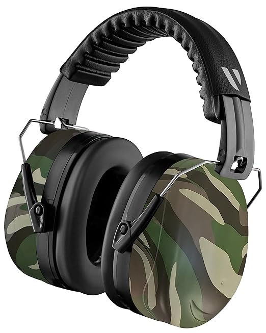 Vanderfields Hearing Protection Ear Muffs for Noise Reduction, 33dB Certified, Noise Cancelling Safety Ear Protection for Shooting, Adult Headphones for Lawn Mowing, DIY, Construction, Woodworking
