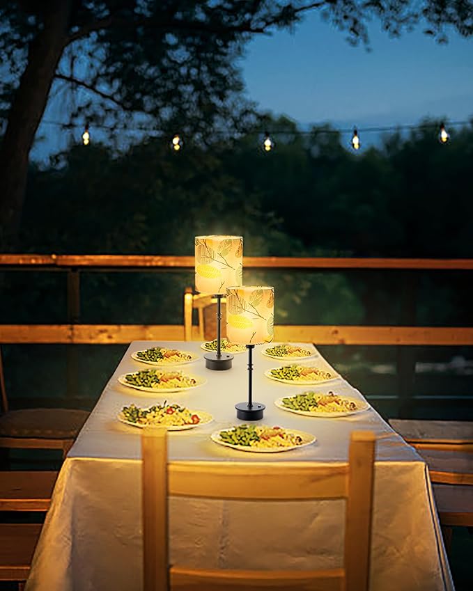 UMEXUS Cordless Table Lamp for Bedroom, Rechargeable Battery Operated Lights, Dimmable Touch Bedside Night Light Lamp for Nightstand Living Room Side End Table Outdoor Patio Home Decor