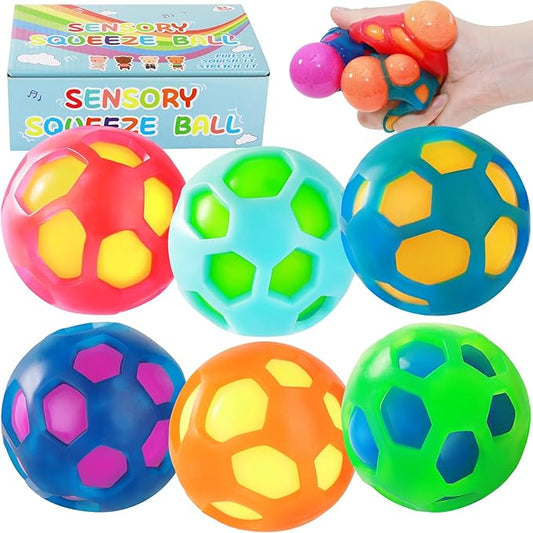Stress Balls for Kids ,Fidget Toys Squishy, Squeezy, Stretchy Stress Fidget Balls, Slow Rising Squishy Ball for Party Favors, Classroom Prize, Travel Toy Gift, Hand Therapy Sensory Toy