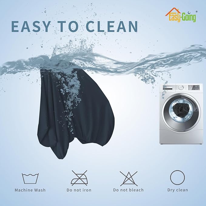 Easy-Going Stretch 3 Pieces Couch Cushion Covers for Sectional Sofa Left/Right L Shape Chaise Lounge Sofa Seat slipcover Anti-Slip Sofa Cover Soft (2 Seater + 1 Chaise, Dark Blue)