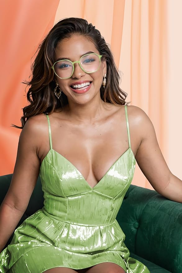 VISOONE Lightweight TR90 Blue Light Blocking Glasses Frame with Anti Glare Eye Protection for Women and Men RANE