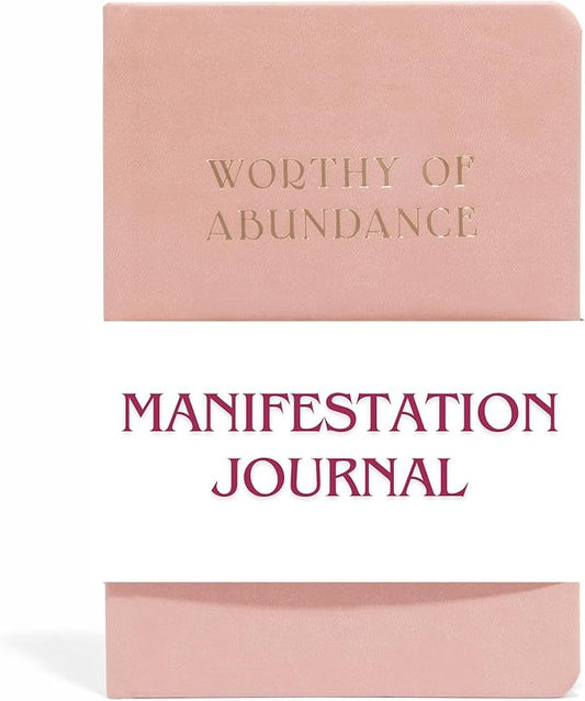 Manifestation Journal - Worthy of Abundance - Manifest Rich Life, Develop Millionaire Money Mindset - Daily Guided Gratitude Luxury Miracle Planner with Prompts for Women & Men Gift