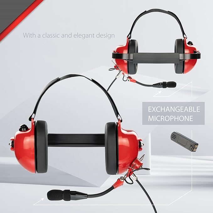 Arrowmax AHDH0032-RD-M9 Noise Cancelling Headset Compatible with Motorola APX6000 APX7000 APX8000 XPR6350 XPR6550 XPR7550 XPR7350e XPR7550e XPR7580e APX 6000 7000 8000 XPR 6550 7550 7550e Radio