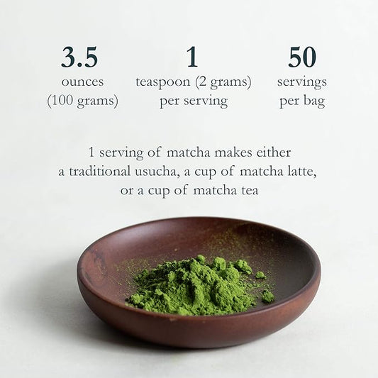 Naoki Matcha Superior Ceremonial Blend – Authentic Japanese First Harvest Ceremonial Grade Matcha Green Tea Powder from Uji, Kyoto (100g / 3.5oz)
