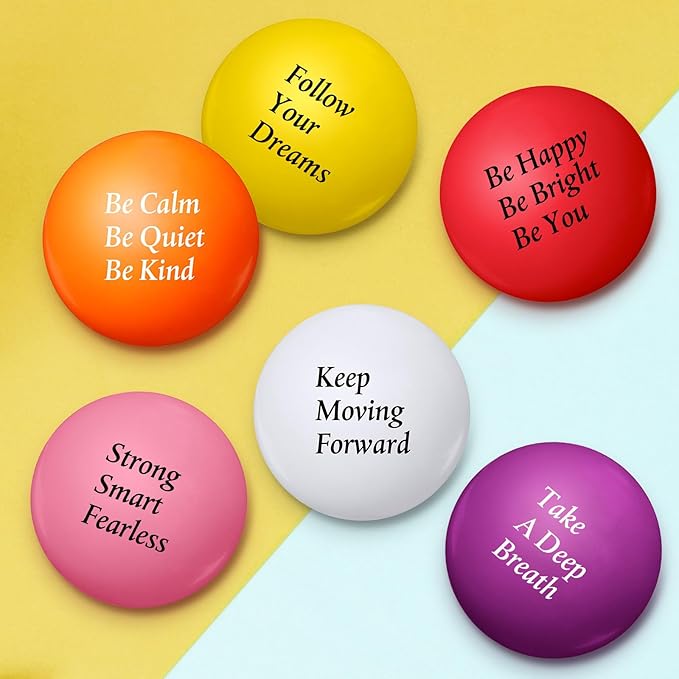 Aoriher 36 Pcs Motivational Stress Balls Colorful Stress Balls Bulk Quotes Inspirational Funny Foam Toys Hand Exercise Gifts for Office Small Toys for Motivating Supply(Vivid Color)
