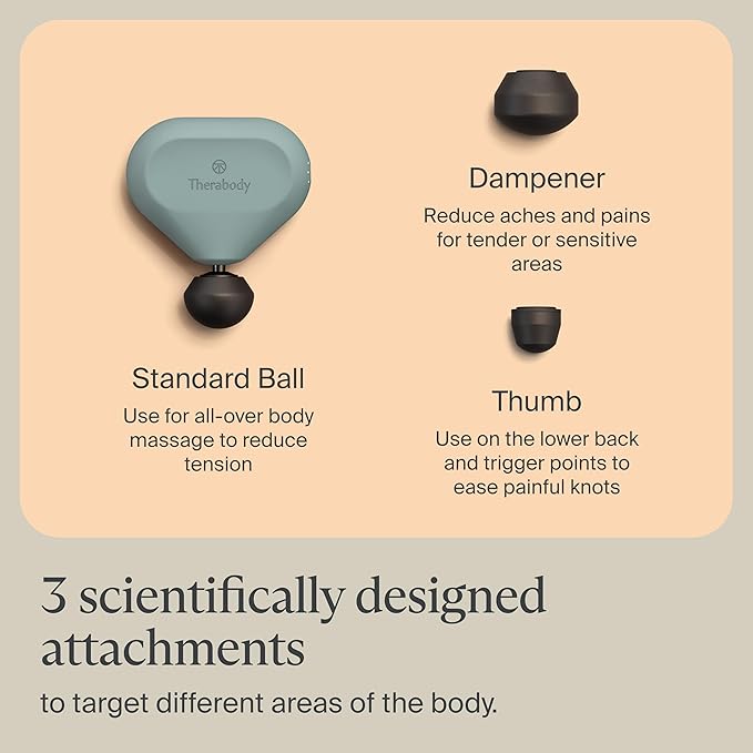 TheraGun Mini (2nd Generation) by Therabody - Handheld Electric Massage Gun - Compact Deep Tissue Treatment for Any Athlete On The Go - Portable Percussion Massager with QuietForce Technology (Green)