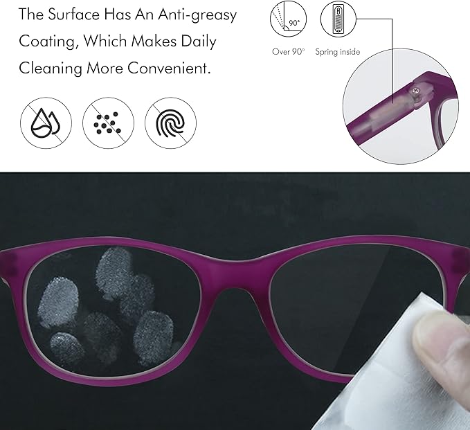 ZENOTTIC Kids Blue Light Blocking Glasses Anti Glare Lens Lightweight Frame Computer Eyeglasses for Boys and Girls