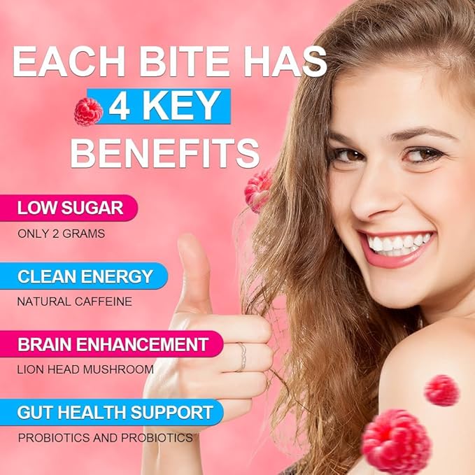 Super Yerba Mate Instant Tea Powder with Prebiotics & Probiotics丨Raspberry Lemonade Flavor for Gut Health丨30 Servings