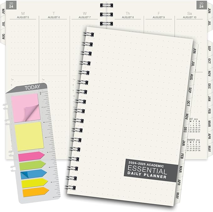 Global Printed Products Essential 5"x8" Monthly & Weekly 2024-2025 Planner - (5" x 8" - June 2024 Through July 2025)