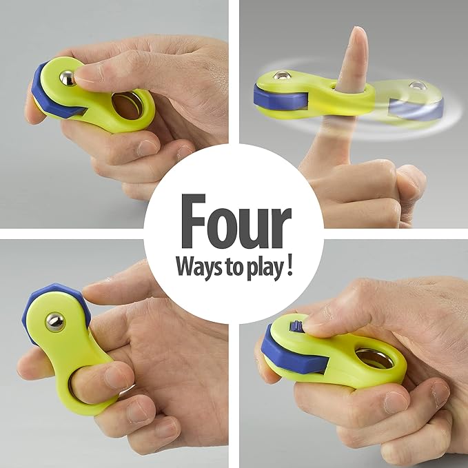 Fidget Toy,Fidget Spinners Toy for Adults and Kids,Gifts Suitable for Children with Autism and ADHD,Quiet Office Desk Toy,Excellent for Relieving Stress and Anxiety Toys (Yellow)