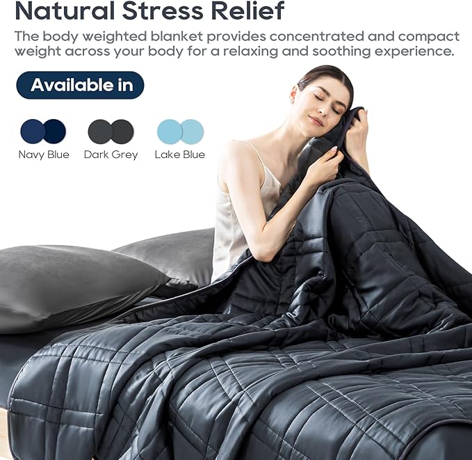 King Size Weighted Blanket 45lb(88''x104'', Dual-Sided), Cozy Warm Velvet & Cooling Tencel Fabric Reversible King Weighted Blanket for Adults & Couples All Season Use - Carry Bag Included, Dark Grey