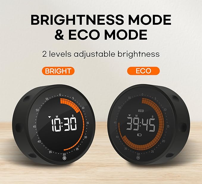 Digital Visual Timer, 60 min Countdown & Count up, Large Screen for Kids & Senior, Magnetic, Kitchen Cooking, Gym, Classroom, Productivity time Management Tool for Autism & ADHD