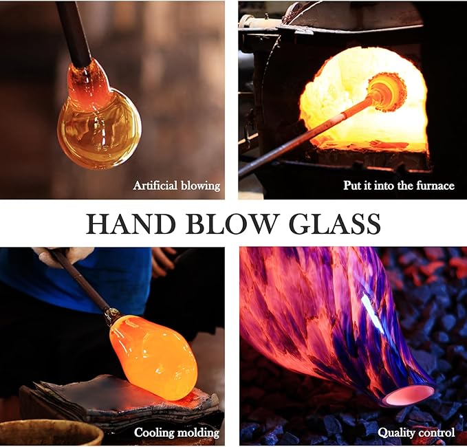 Porseme 150ml Essential Oil Diffuser Glass Color Changing Aroma Air Diffusers Aromatherapy Ultrasonic Cool Mist Humidifier 6 Running Hours Waterless Auto-Off for Sleeping Yoga Office Spa (Mini Blue)