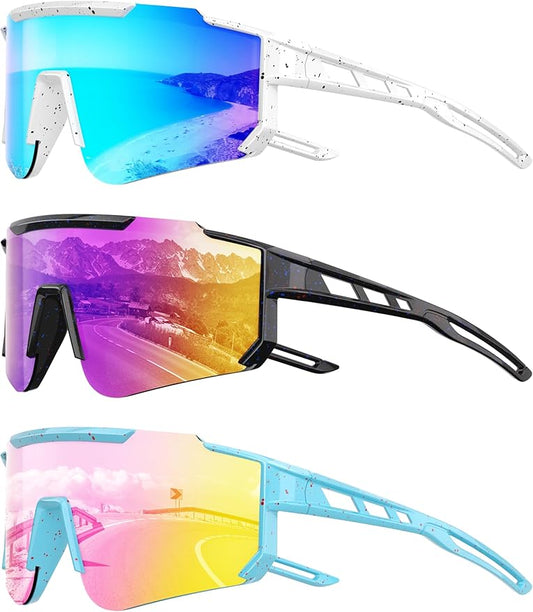 Kids Polarized Baseball Sunglasses for Boys Girls - Youth Softball Cycling Sports Sunglasses UV Protection Goggles