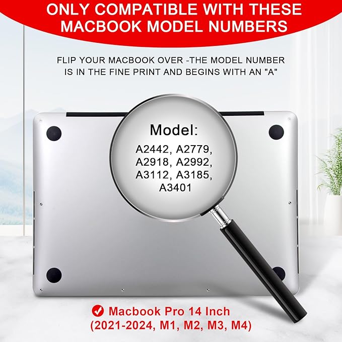 Magnetic Privacy Screen for MacBook Pro 14 Inch (2021-2024, M1, M2, M3, M4, Pro, Max), Removable Laptop Privacy Screen, Anti Blue Light Glare Filter for Mac Pro 14.2" Laptop Computer