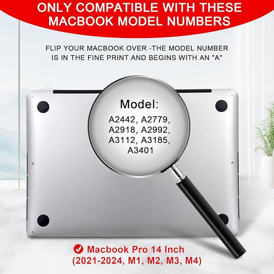 Magnetic Privacy Screen for MacBook Pro 14 Inch (2021-2024, M1, M2, M3, M4, Pro, Max), Removable Laptop Privacy Screen, Anti Blue Light Glare Filter for Mac Pro 14.2" Laptop Computer