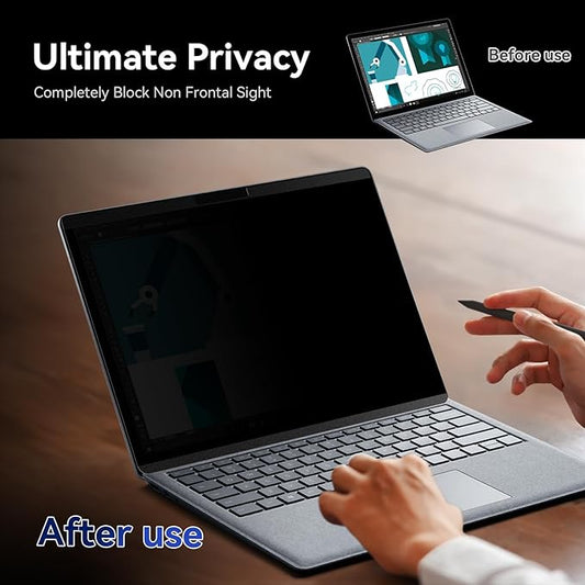 Magnetic Privacy Screen for 14.4 inch Microsoft Surface Laptop Studio 2/1, Removable Anti Glare Blue Light Laptop Privacy Filter, Anti Spy Black Protector Security Private