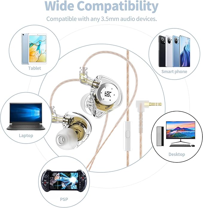 KZ EDX PRO in Ear Monitor Headphones, 10mm Dual Magnetic Dynamic Driver HiFi Deep Bass Sound Wired Earbuds with 5N OFC 2pin Detachable Cable, IEMs for Gaming Musician Singers Stage (Cyan Without Mic)