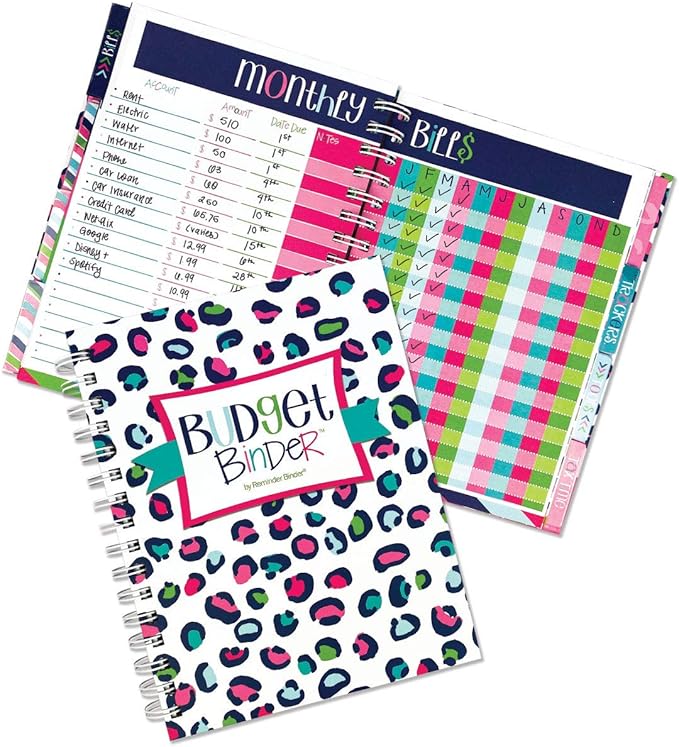 12-Month Budget Planner Bill Tracker Organizer w/Calendar & Pockets for Financial Management 354 Stickers | Budget Binder™