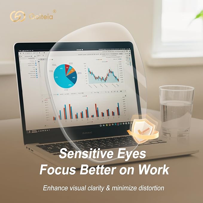 Goiteia Blue Light Glasses Men Women – Retro 70s Gaming Glasses for Anti Eyestrain, Comfortable for All-Day Wear