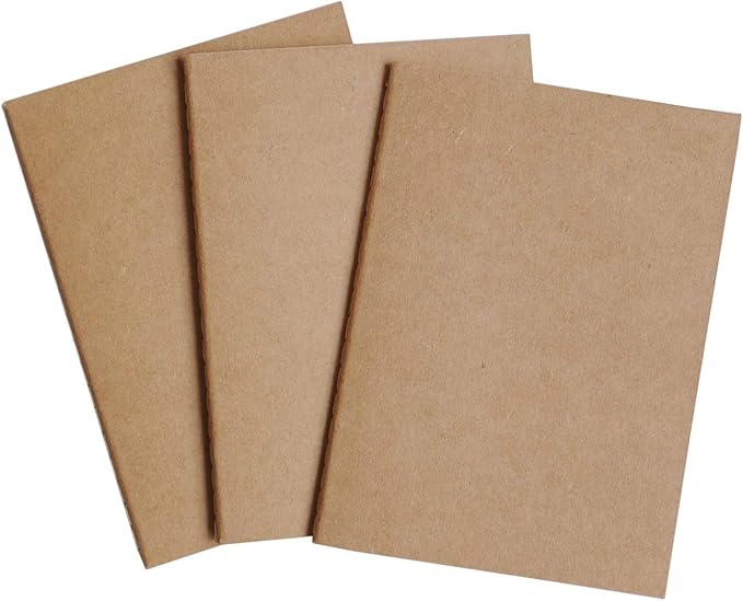 Wanderings Dotted Passport Size Travelers Notebook Inserts | 3.5" x 5" / 9cm x 12.5cm | 80gsm Paper | 3 Hand-Stitched Booklets/180 Pages | Travelers Notebook Refills for Journals, Diaries, Planners