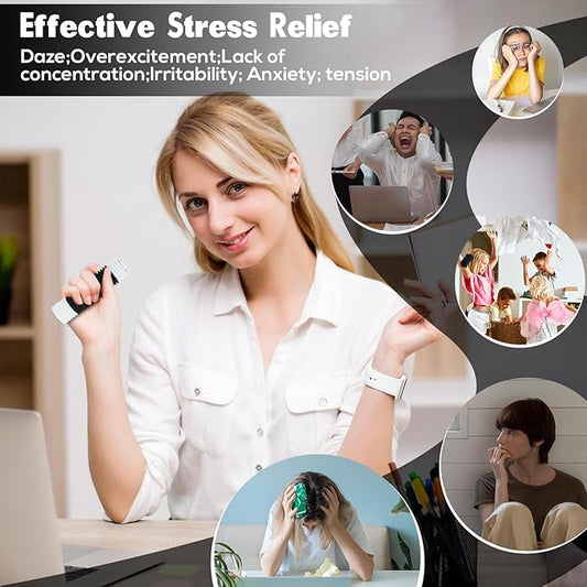 Little Pain Stim Ouchies Fidget Toys for Adults,3D Printed Spiky Pain Stim, Sensory Fidget for Stress & Anxiety Relief, ADHD, Autism,Office Desk Toys (White Black)