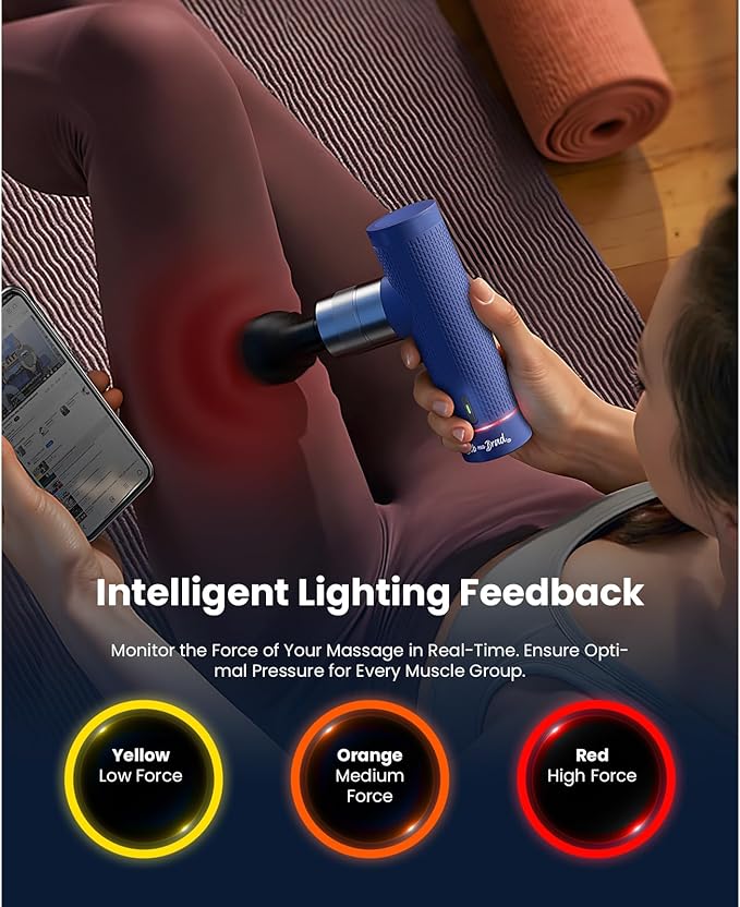 BOB AND BRAD A7 Pro Massage Gun with Heat and Cold Therapy, 11mm Amplitude Mini Massage Gun Deep Tissue Portable, Professional Muscle Massager for Pain Relief, Gift for Dad Mom