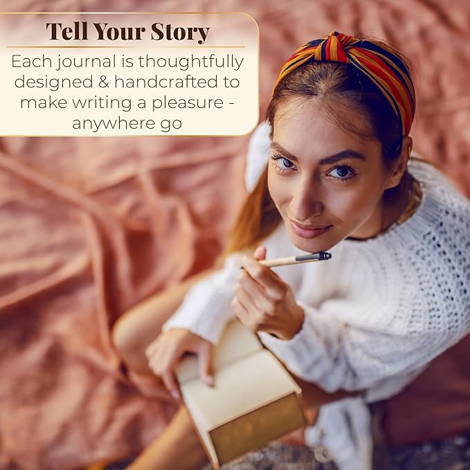 Vintage Leather Journal with Lush Vintage Deckle Paper (5x7 in, Blank) - Spell Book of Shadows - Grimoire Journal - Fantasy Medieval Gifts - Sketchbook - Antique Scrapbook