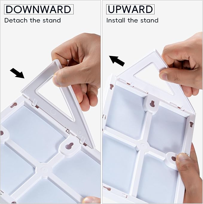 Magnetic Dry Erase Board White Board, 11.8'' x 8.3'', Small Stand-Up or Hangable Desktop Dry Erase White Board, Mini Dry Erase Whiteboard Easel for Desk with Two Markers and Four Magnets