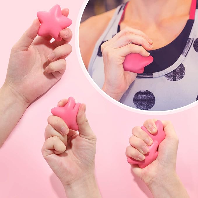 30 Pieces Star Stress Ball Bulk Mini Foam Stress Relief Ball for School Carnival Reward, Student Prizes, Party Bag Fillers