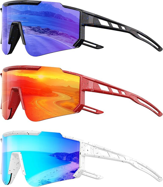 Kids Polarized Baseball Sunglasses for Boys Girls - Youth Softball Cycling Sports Sunglasses UV Protection Goggles