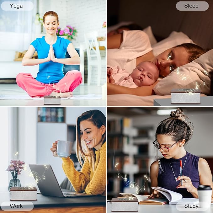 Sound Machine White Noise Machine with 70 Natural Soothing Sounds Sleeping Timer Memory Function 30 Volume Levels Brown Noise Sleep Sounds Machine Powered by USB for Baby Kids Adults,White