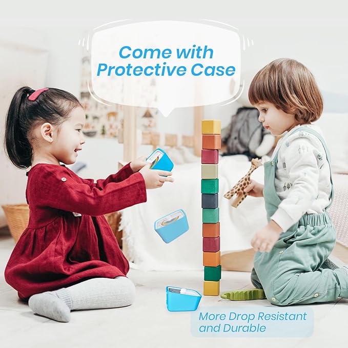 Yunbaoit Visual Timer with Protective Case, Rainbow Disk 60 Minute Countdown Timer for Kids and Adults, Silent Time Management Tool(Blue Rainbow)