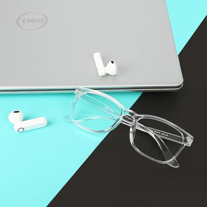 Blue Light Glasses for Woman Men | 99% Blue Light Blocking Glasses | Computer Glassess | Night Driving | Gaming | TV Phone Screen Reader Square Frame | Anti Eyestrain & UV Glare Protection