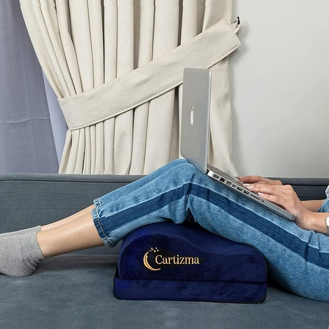 Ergonomic Foot Rest for Under Desk - Non-Slip, Adjustable, Washable Covers - Office, Home & Travel