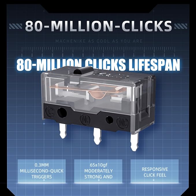 Machenike 8KHz Wireless Gaming Mouse with RGB Charging Dock,26,000 DPI,PAW3395 Sensor,RGB Backlit,6 Programmable Buttons,Long Battery Life,Gaming Mice Compatible with PC, Mac