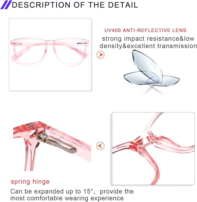 SIGVAN Progressive Multifocal Computer Glasses Women Men Blue Light Blocking Reading Glasses Spring Hinge Readers