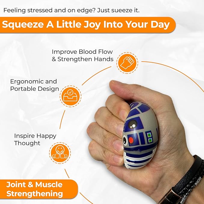 Squishy Balls 2 Packs- Pop Fidget Toy, Stress Relief Fidget, Stress Ball Use for Play/ Decor/ Improve Concentation and Focus [Super Soft] Pack of 2 - 6 Balls